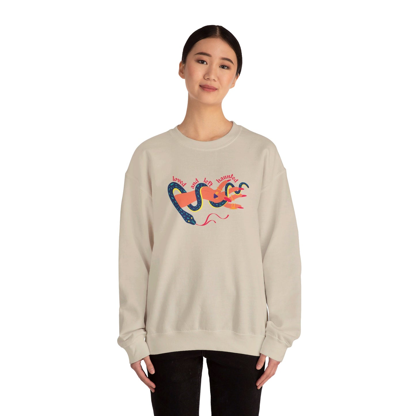 Loved and Left Haunted Crewneck Sweatshirt