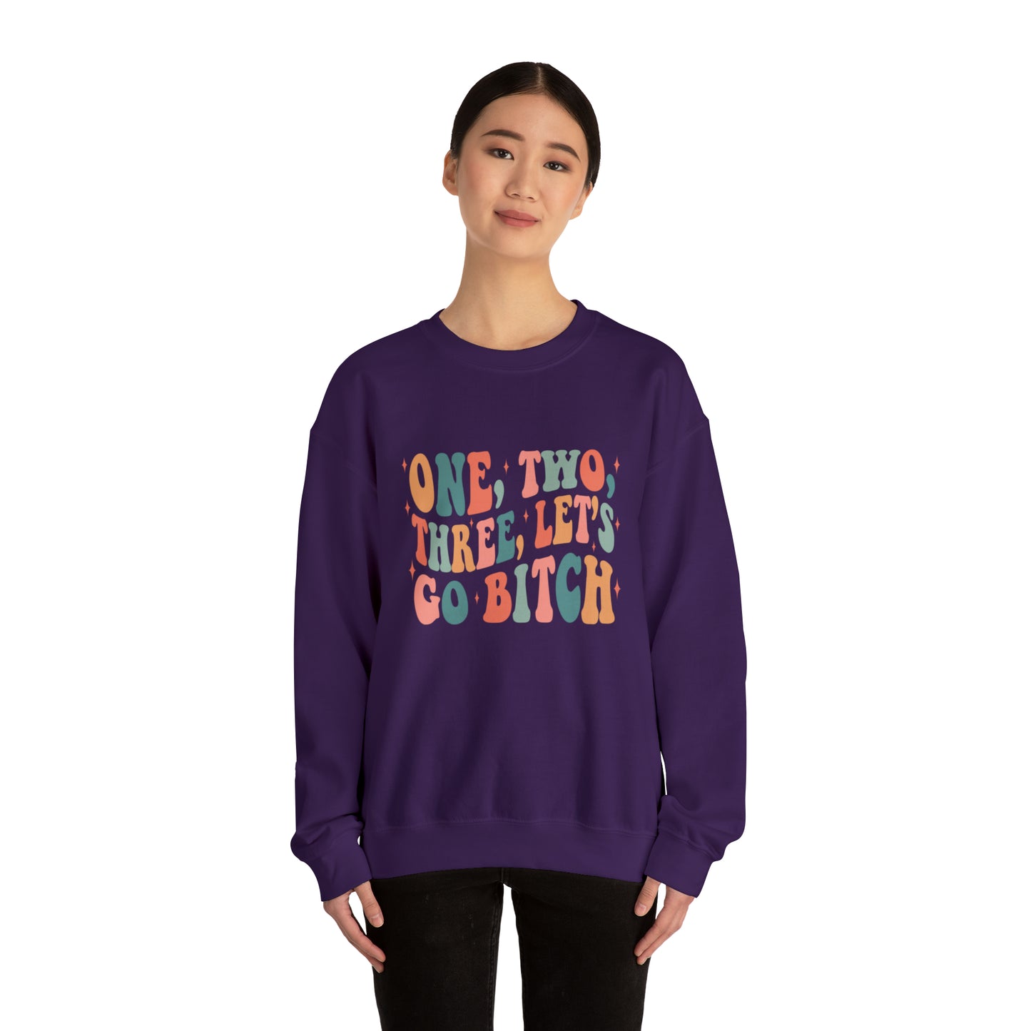 1 2 3 Let's Go B! Unisex Crewneck Sweatshirt