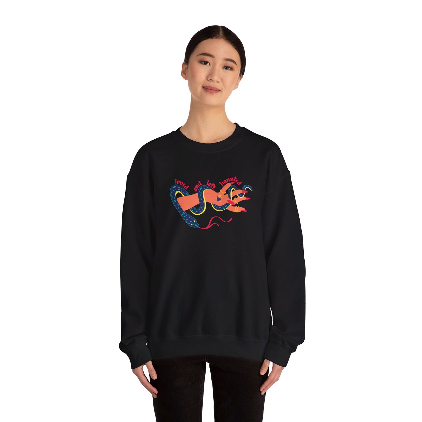 Loved and Left Haunted Crewneck Sweatshirt