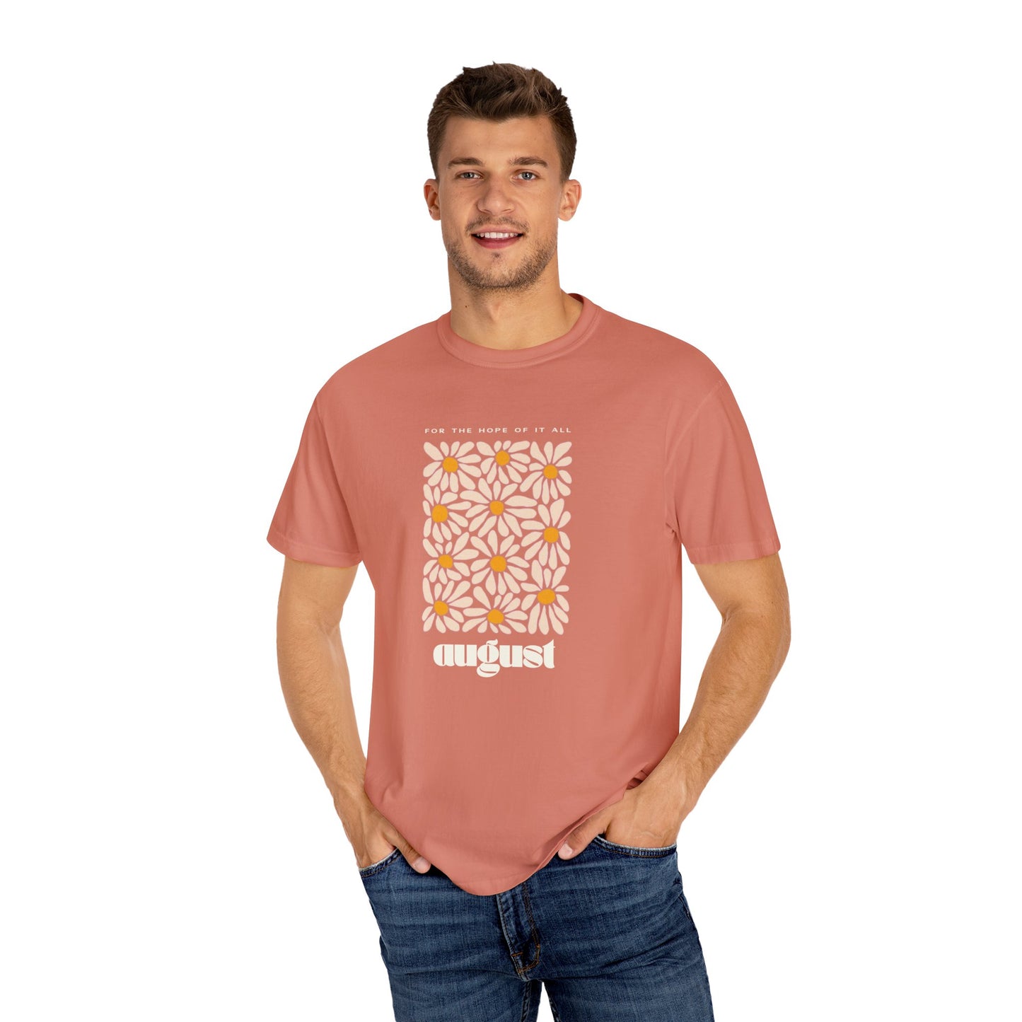 August Unisex Garment-Dyed T-shirt