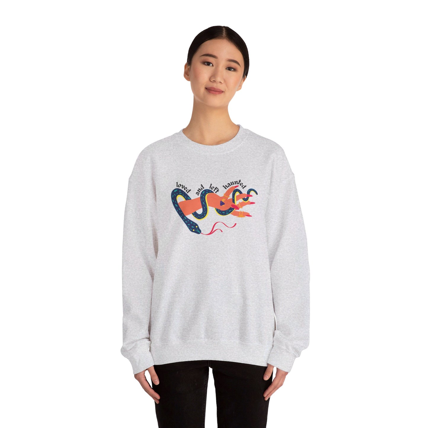 Loved and Left Haunted Crewneck Sweatshirt