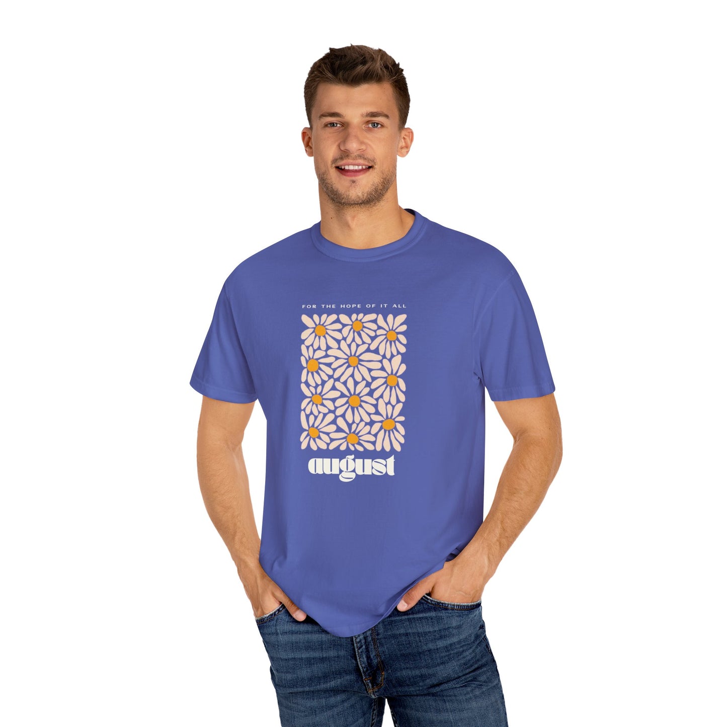 August Unisex Garment-Dyed T-shirt