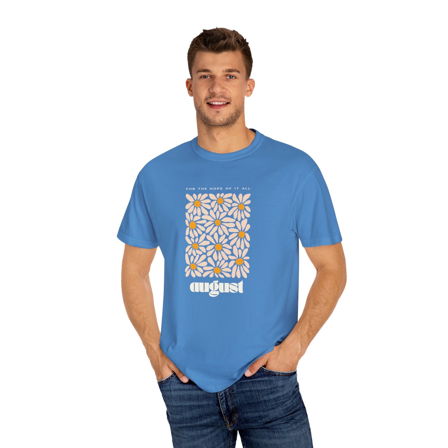 August Unisex Garment-Dyed T-shirt