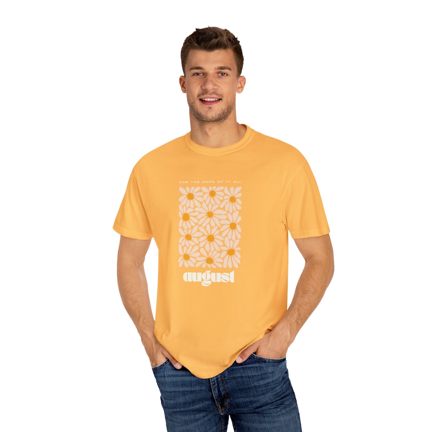 August Unisex Garment-Dyed T-shirt