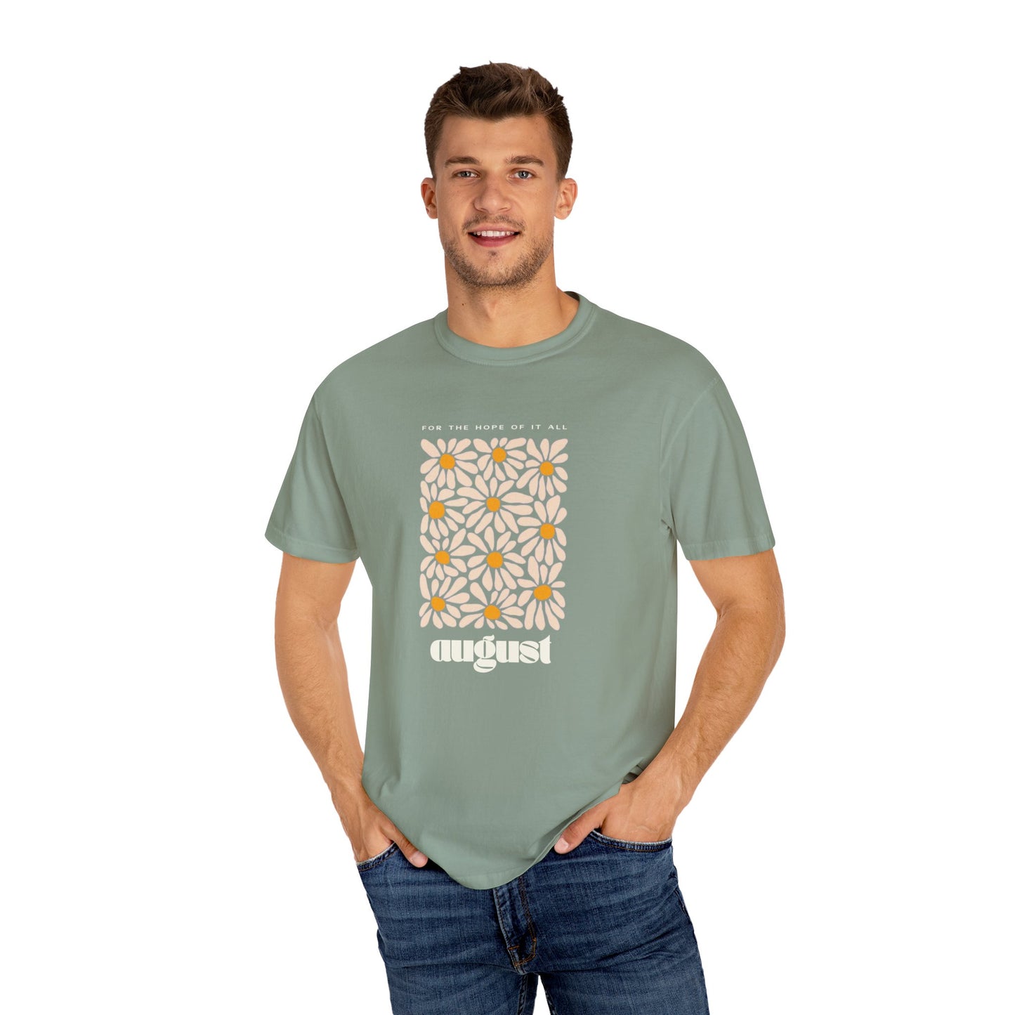 August Unisex Garment-Dyed T-shirt