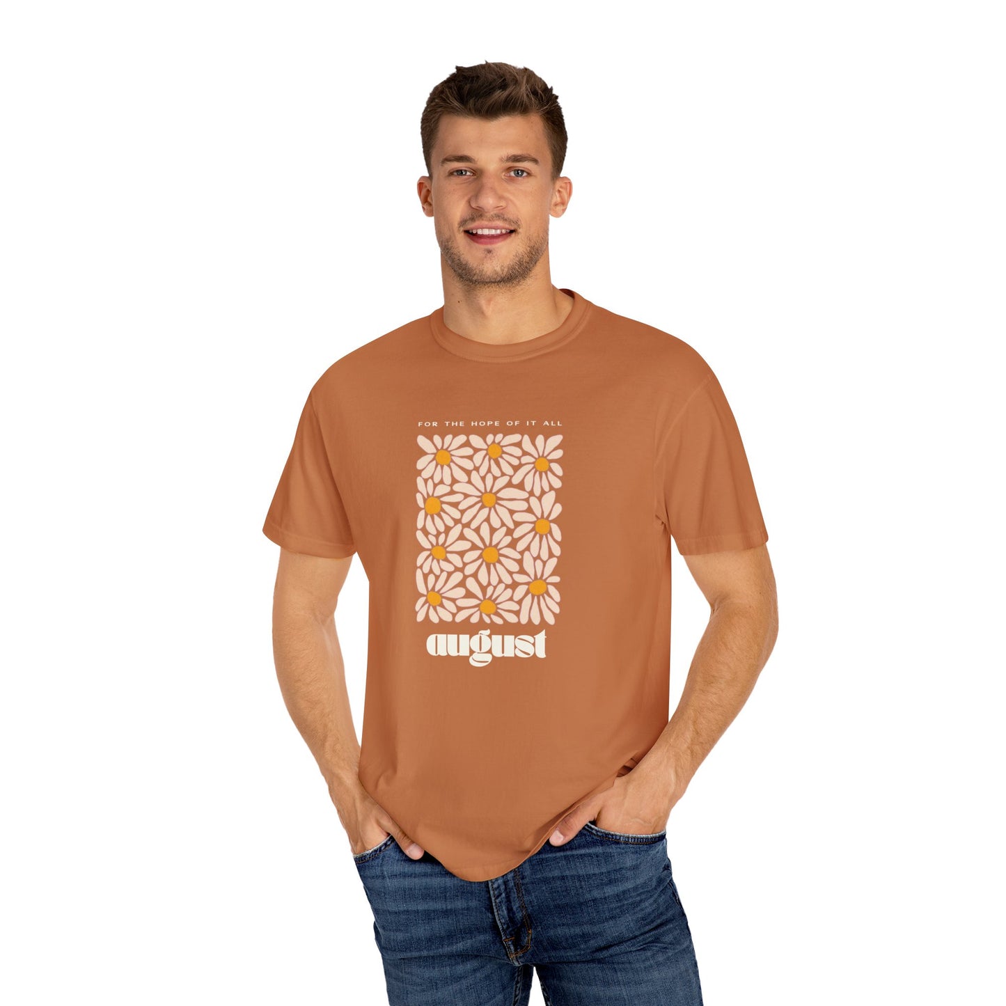 August Unisex Garment-Dyed T-shirt