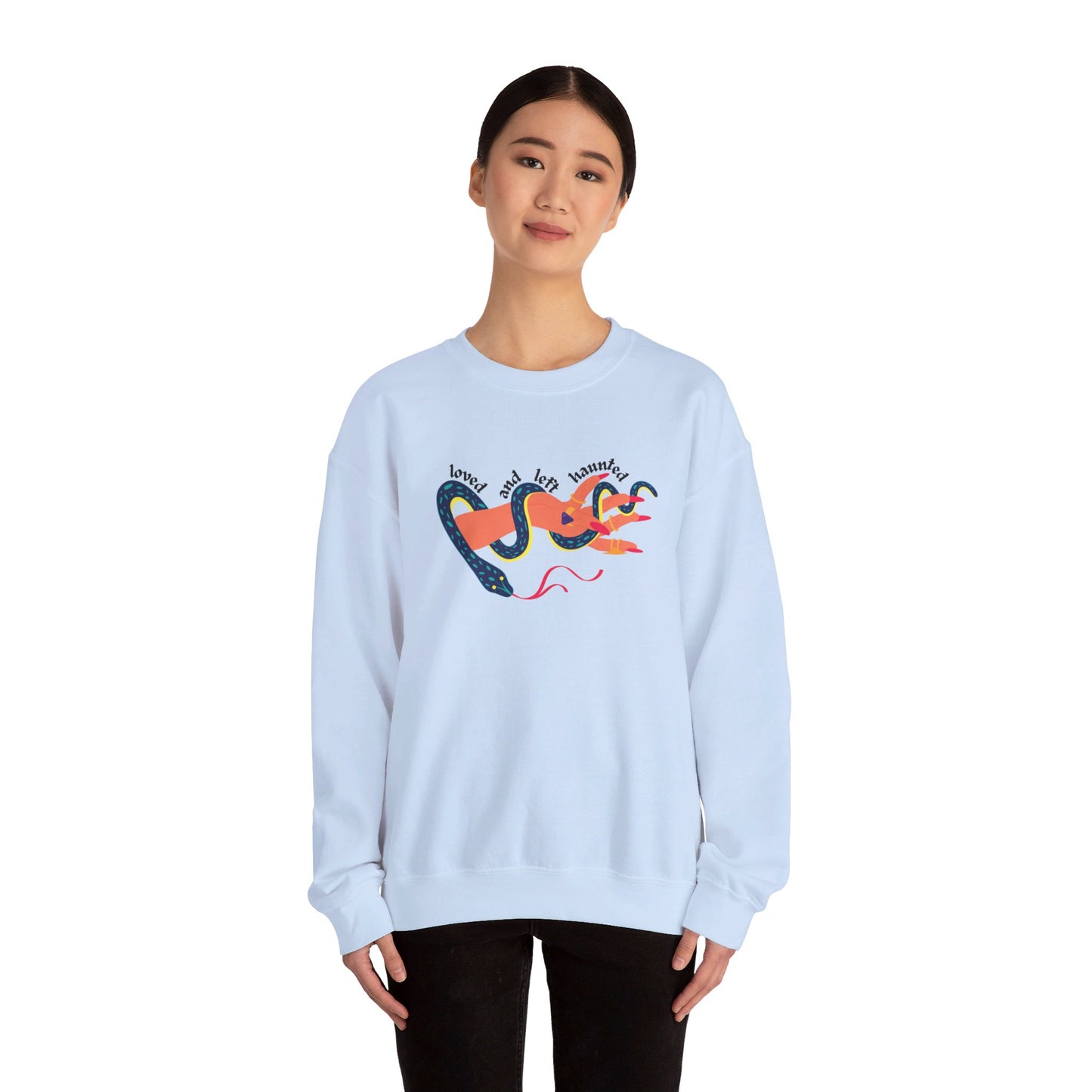 Loved and Left Haunted Crewneck Sweatshirt