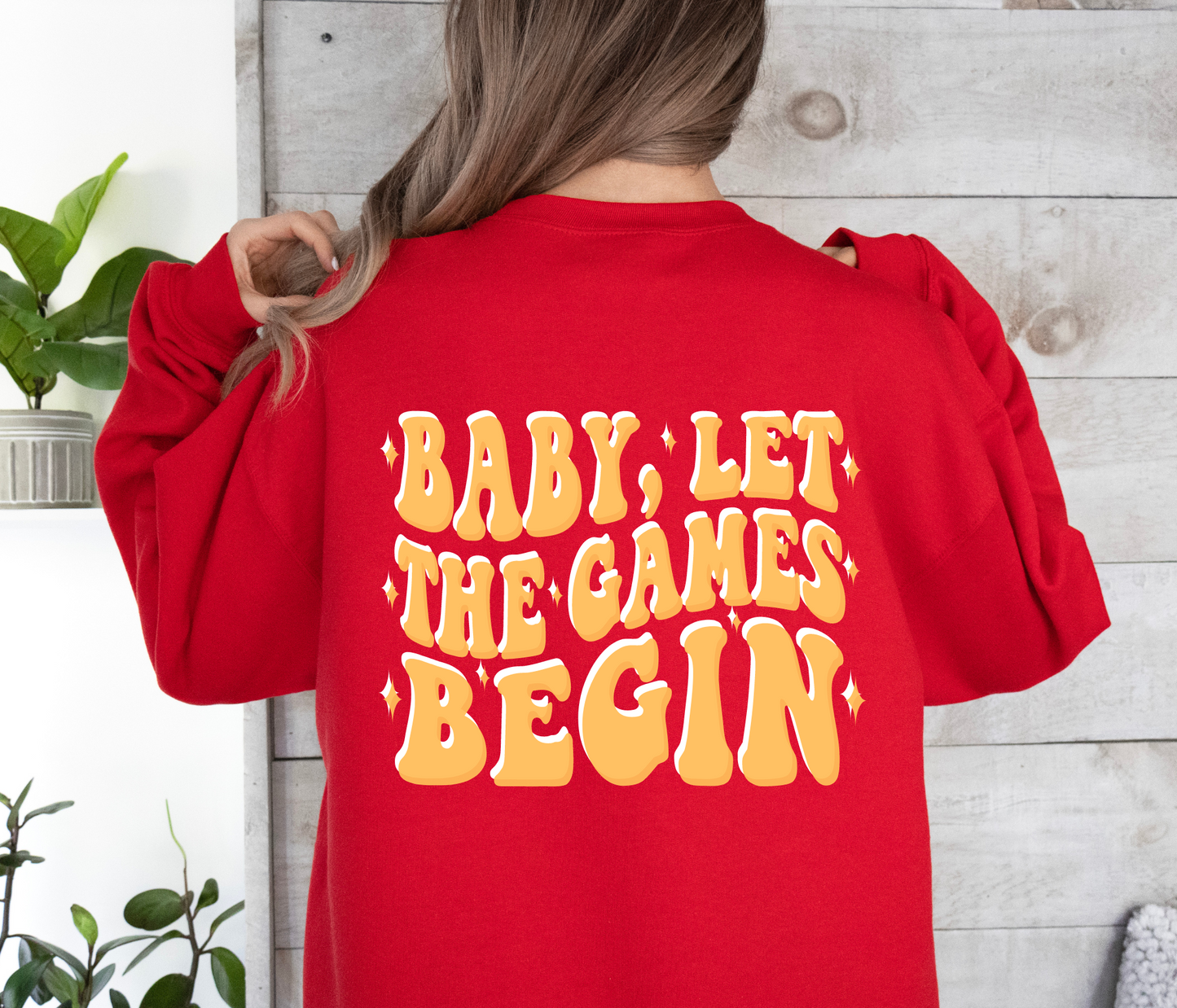 KC Baby Let the Games Begin Crewneck