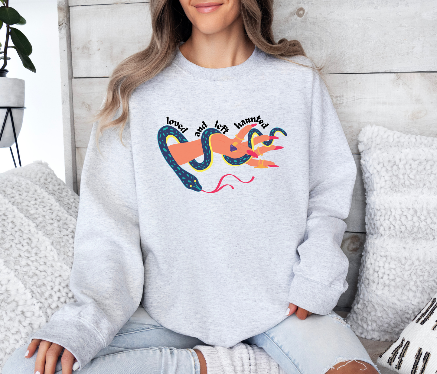 Loved and Left Haunted Crewneck Sweatshirt