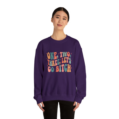 1 2 3 Let's Go B! Unisex Crewneck Sweatshirt