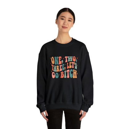 1 2 3 Let's Go B! Unisex Crewneck Sweatshirt