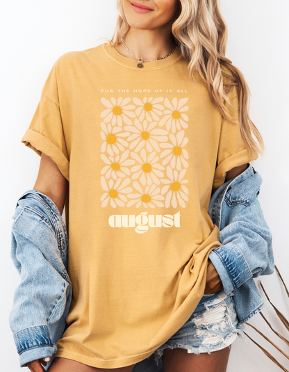 August Unisex Garment-Dyed T-shirt